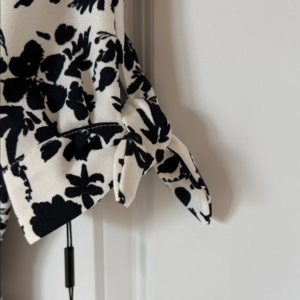 Calvin Klein Black Floral Midi Dress - Picture 3 of 6